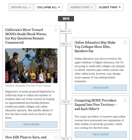 Chronicle Timeline MOOC