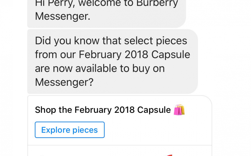 Burberry chatbot